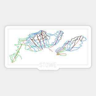 Stowe Trail Rating Map Sticker